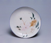 藏品(彩繪牡丹盤（中）)的圖片