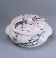 藏品(青花花鳥紋氣鍋)的圖片
