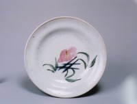 藏品(彩繪花草盤（小）)的圖片