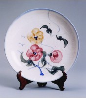 藏品(彩繪茶花盤（小）)的圖片