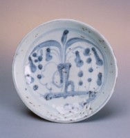 藏品(青花草紋盤)的圖片