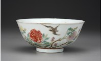 藏品(粉彩花鳥碗)的圖片