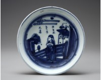 藏品(青花人物盤)的圖片