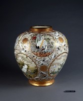 藏品(花鳥紋薩摩燒瓶)的圖片