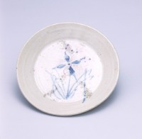 藏品(青花粉紅彩花卉紋盤)的圖片