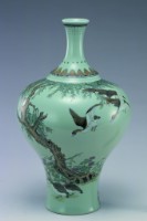 藏品(青瓷粉彩野雁瓶)的圖片