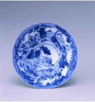 藏品(青花玩童蓮瓣薄胎碗)的圖片