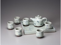 藏品(青瓷釉竹紋壺組)的圖片