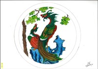 藏品(梧桐鳳凰盤圖稿)的圖片