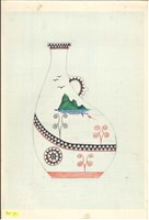 藏品(達悟船紋扁壺圖稿)的圖片