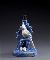 藏品(雙兔鸚鵡檯燈)的圖片