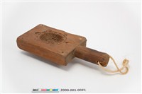 藏品(長方形雙面雕壽龜連錢紋帶柄粿印)的圖片