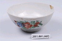 藏品(印花彩釉花卉紋碗)的圖片