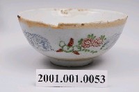 藏品(印花彩釉花卉紋碗)的圖片