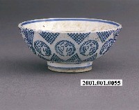 藏品(青花印花鶴紋碗)的圖片