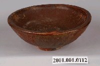 藏品(紅褐釉螺旋紋特大碗)的圖片