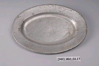 藏品(鋁製寬折沿橢圓盤)的圖片