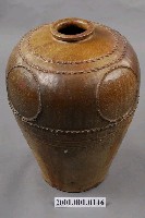 藏品(褐釉螺旋紋酒甕)的圖片