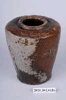 藏品(褐紅釉素面豆菜甕)的圖片