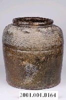 藏品(褐釉壓印紋糖甕)的圖片