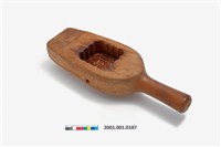 藏品(酒瓶形單面雕文字紋帶柄餅印)的圖片