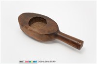 藏品(橢圓形單面雕文字紋帶柄餅印)的圖片