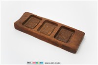 藏品(長條板單面雕三方格糕印)的圖片