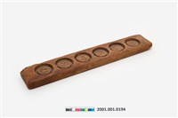 藏品(長條板單面雕五方格糕印)的圖片