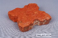 藏品(十字形單面雕壽字蝙蝠紋紅磚燒粿印)的圖片