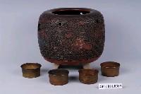 藏品(飛天雲紋陶製火缽組)的圖片