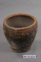 藏品(素燒褐紅直紋水缸)的圖片