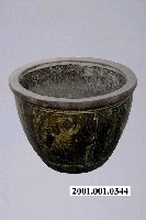 藏品(黑釉魚蝦紋魚缸)的圖片