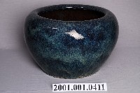 藏品(藍釉瓷製烘爐)的圖片