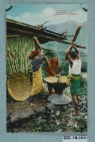 藏品(臺北新高堂發行新竹州社原住民擣米)的圖片