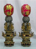 藏品(錫製紅柑燈一對)的圖片