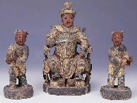 藏品(木雕保儀尊王與二侍童神像組)的圖片