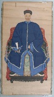 藏品(彩繪坐姿官服男祖先畫像)的圖片