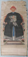 藏品(彩繪坐姿官服男祖先畫像)的圖片