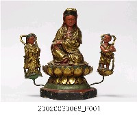 藏品(木雕觀音與善財龍女神像)的圖片