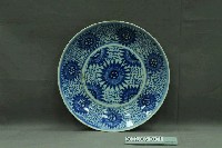 藏品(盤子手繪青花花卉紋圓盤)的圖片