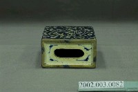 藏品(白瓷藍地青花吉祥紋飾箱形枕)的圖片