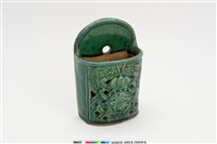 藏品(綠釉半橢圓形百子千孫筷筒)的圖片