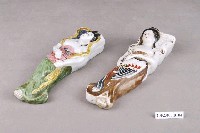 藏品(白瓷彩繪飛天壁花插對組)的圖片