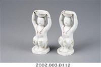 藏品(白瓷童子坐像燭臺組)的圖片