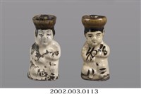 藏品(白瓷童子黑繪燭臺組)的圖片