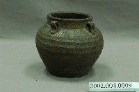 藏品(褐紅釉環形紋四耳陶甕)的圖片
