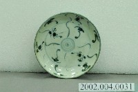 藏品(手繪青花靈芝紋圓盤)的圖片