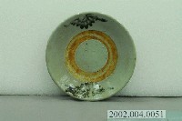 藏品(轉印青花花葉紋圓盤)的圖片