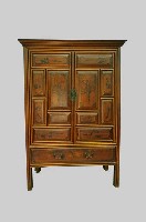 藏品(乾漆墨繪衣櫃)的圖片