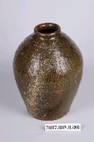 藏品(橄欖綠釉壓印紋陶甕)的圖片